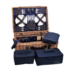 Champs-Elysees Navy Picnic Hamper -Sous Chef JD0015BChamps ElyseesNavyPicnicHamper 6Person2