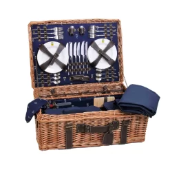 Champs-Elysees Navy Picnic Hamper -Sous Chef JD0015BChamps ElyseesNavyPicnicHamper 6Person3