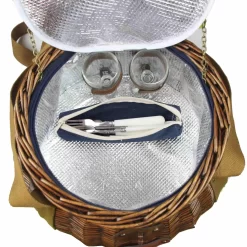 Tuileries Navy Picnic Basket, 2 Person -Sous Chef JD0018TuileriesNavyPicnicBasket 2Person3