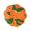 & Klevering Orange Ceramic Plate, 23.5cm