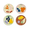 & Klevering Set Of 4 Assorted Fruit Side Plates, 16cm