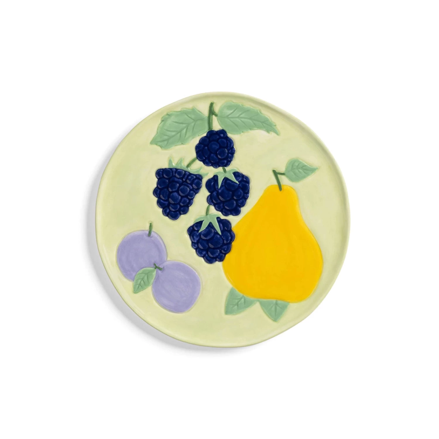 & Klevering Set Of 4 Assorted Fruit Side Plates, 16cm 5 & Klevering Set Of 4 Assorted Fruit Side Plates, 16cm - Image 5