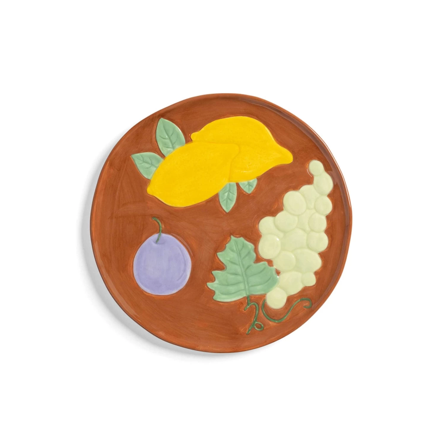 & Klevering Set Of 4 Assorted Fruit Side Plates, 16cm 2 & Klevering Set Of 4 Assorted Fruit Side Plates, 16cm - Image 2