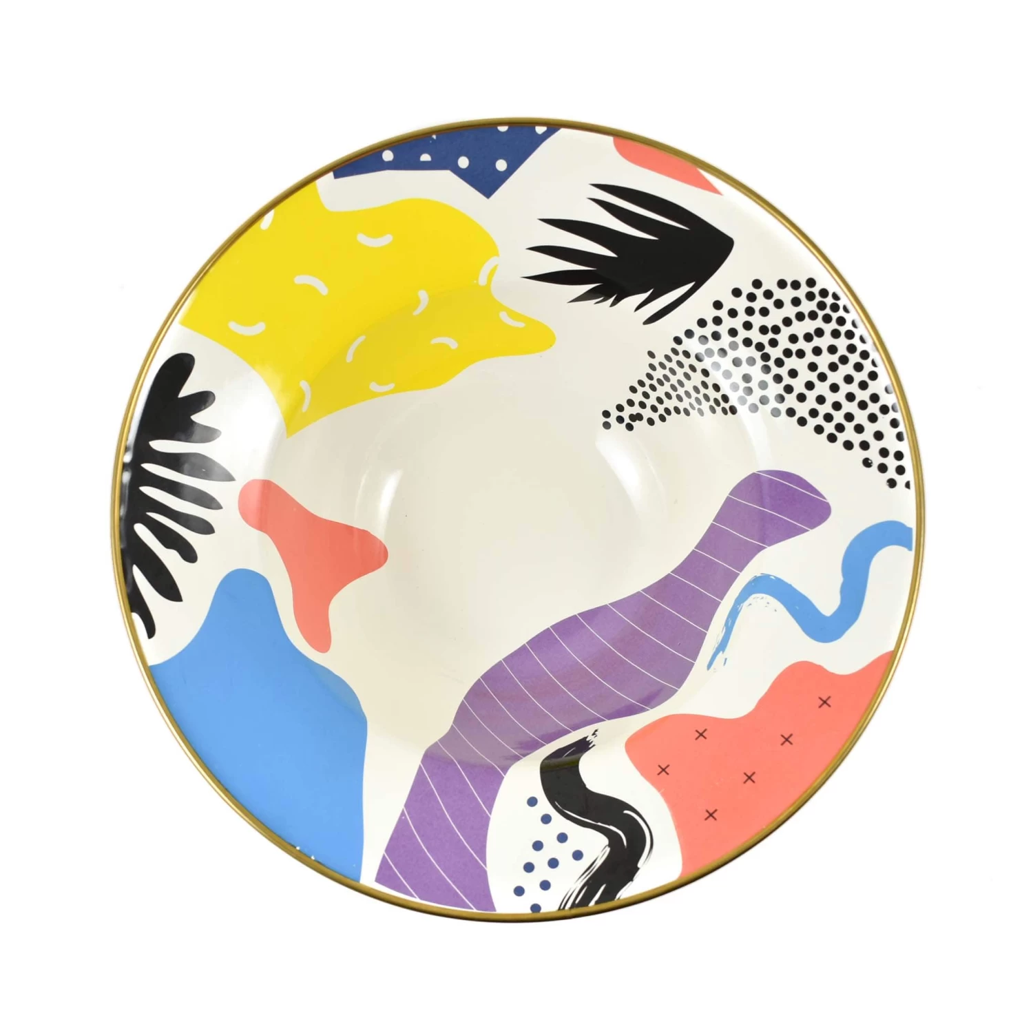 Abstract Enamel Display Dish, 30cm 3 Abstract Enamel Display Dish, 30cm - Image 3