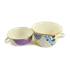 Abstract Enamel Mussel Pot -Sous Chef KP0027 AbstractEnamelMusselPot 2