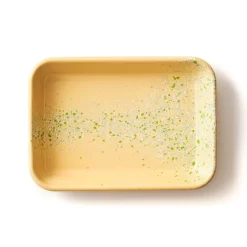 Splatter Fest Enamel Roasting And Serving Dish, Yellow