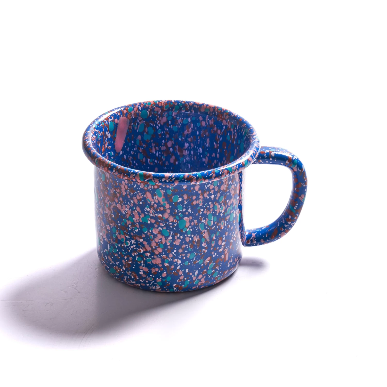 Splatter Fest Enamel Mug Cobalt, Blue 1 Splatter Fest Enamel Mug Cobalt, Blue