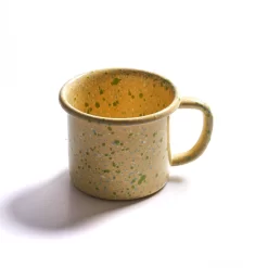 Splatter Fest Enamel Mug, Yellow