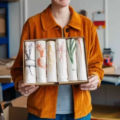 Garden Veg Mixed Design Napkins Box Of 6 -Sous Chef LT0001 GardenVegMixedDesignNapkinsBoxof6 LS8