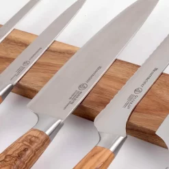 Messermeister Acacia Wood Magnetic Knife Rail, 45cm -Sous Chef MK0041MessermeisterAcaciaWoodMagneticKnifeRail 45cm1