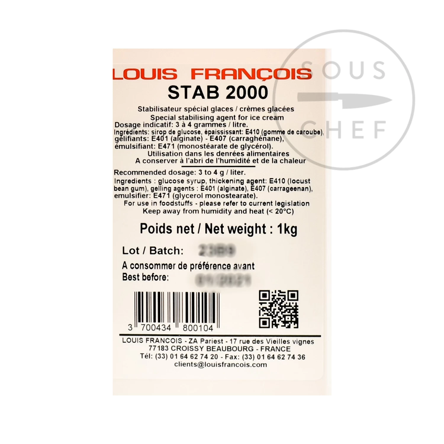Louis Francois Stab 2000, 1kg 2 Louis Francois Stab 2000, 1kg - Image 2