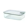 Mepal Easyclip Glass Food Storage Box, 1500ml, Nordic Sage