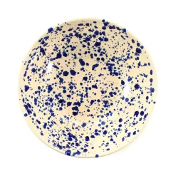Puglia Blue Splatter Large Salad Bowl 28cm -Sous Chef NC0009 PugliaBlueSplatterLargeSaladBowl28cm Overhead