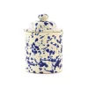 Puglia Blue Splatter Storage Jar 15cm