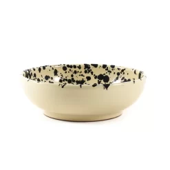 Puglia Black Splatter Bowl 19cm