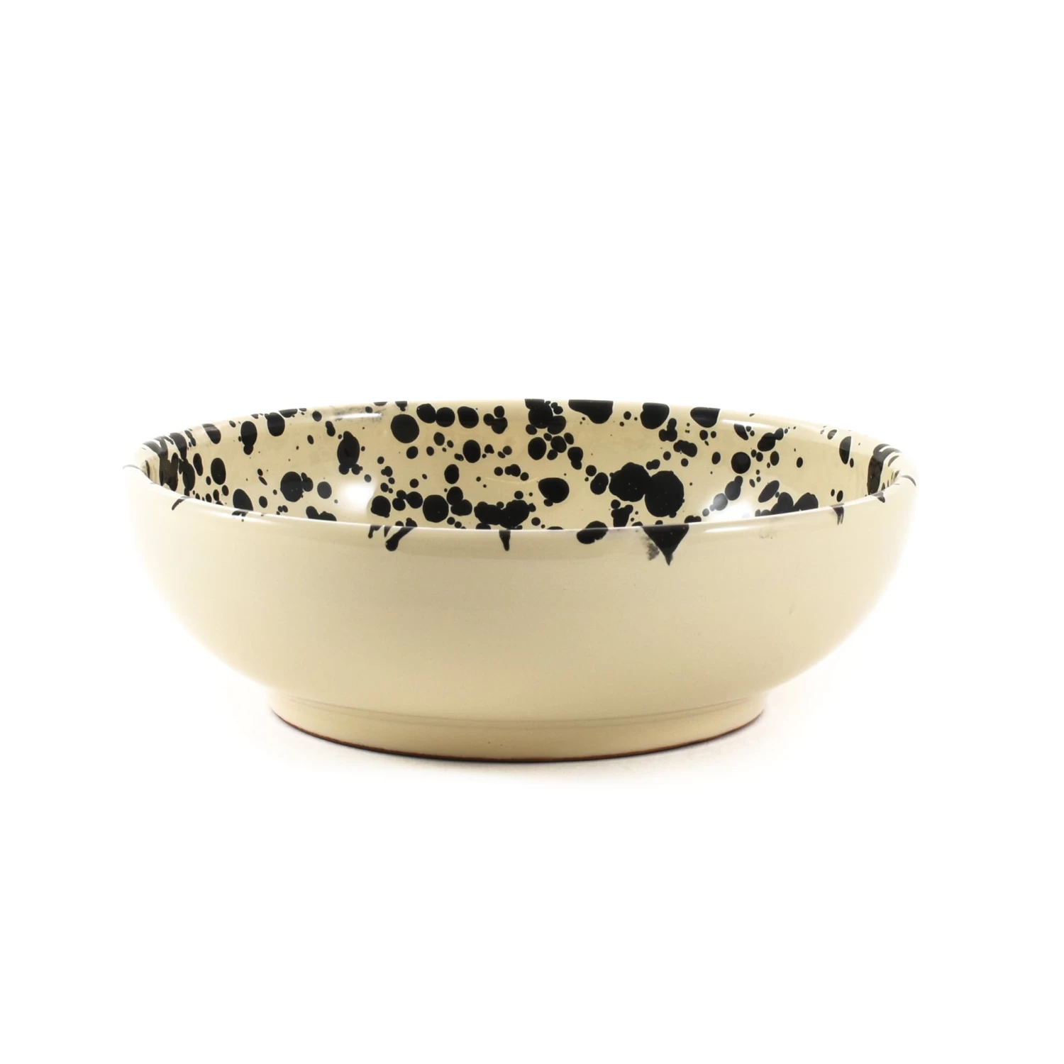 Puglia Black Splatter Bowl 19cm 1 Puglia Black Splatter Bowl 19cm