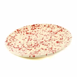 Puglia Red Splatter Dinner Plate 27cm -Sous Chef NC0039 PugliaRedSplatterDinnerPlate27cm var2