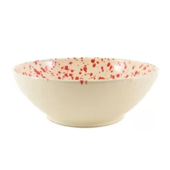 Puglia Red Splatter Large Salad Bowl 28cm