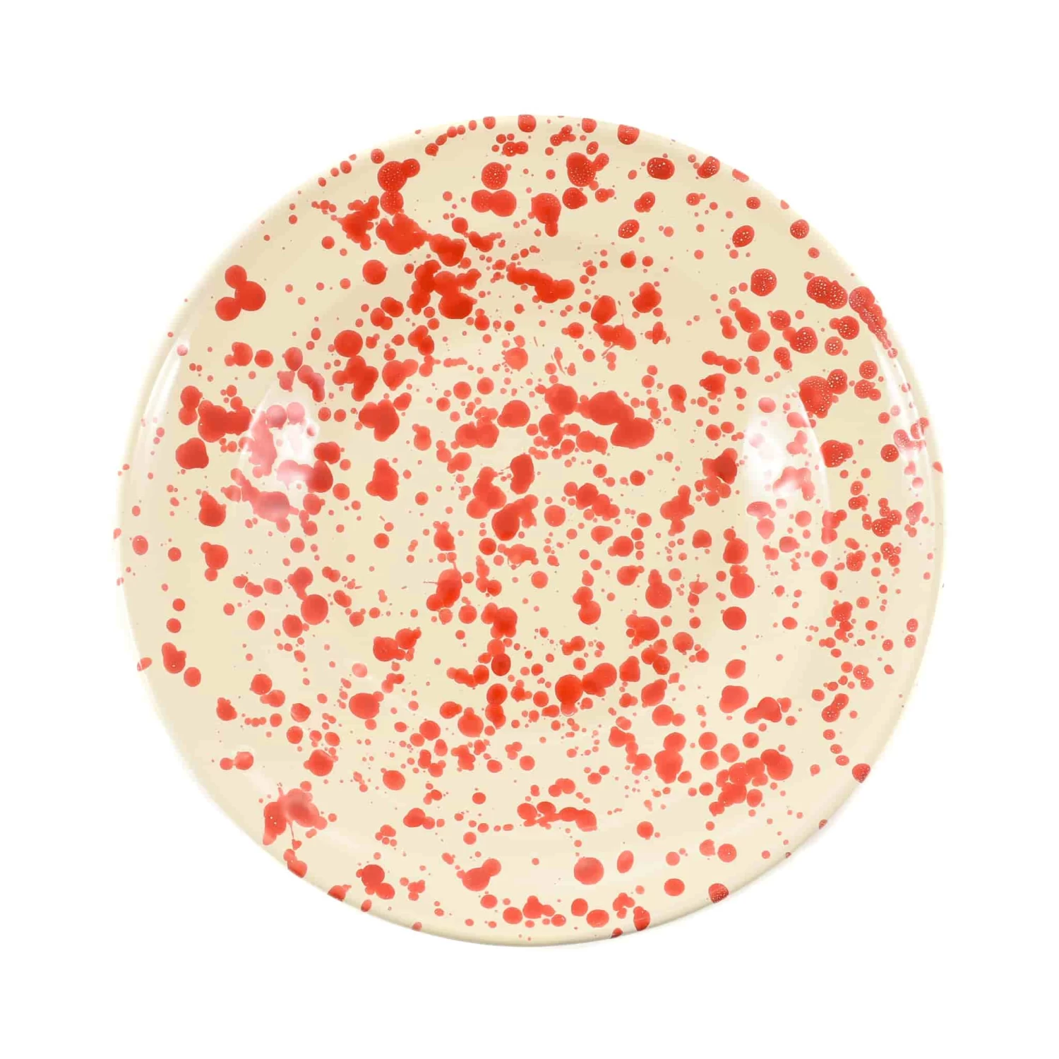 Puglia Red Splatter Pasta Bowl 29cm 3 Puglia Red Splatter Pasta Bowl 29cm - Image 3