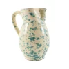 Puglia Aquamarine Splatter Ceramic Pitcher
