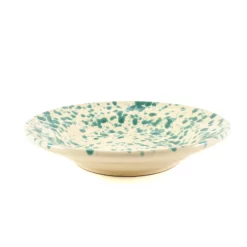 Puglia Aquamarine Splatter Pasta Bowl 29cm
