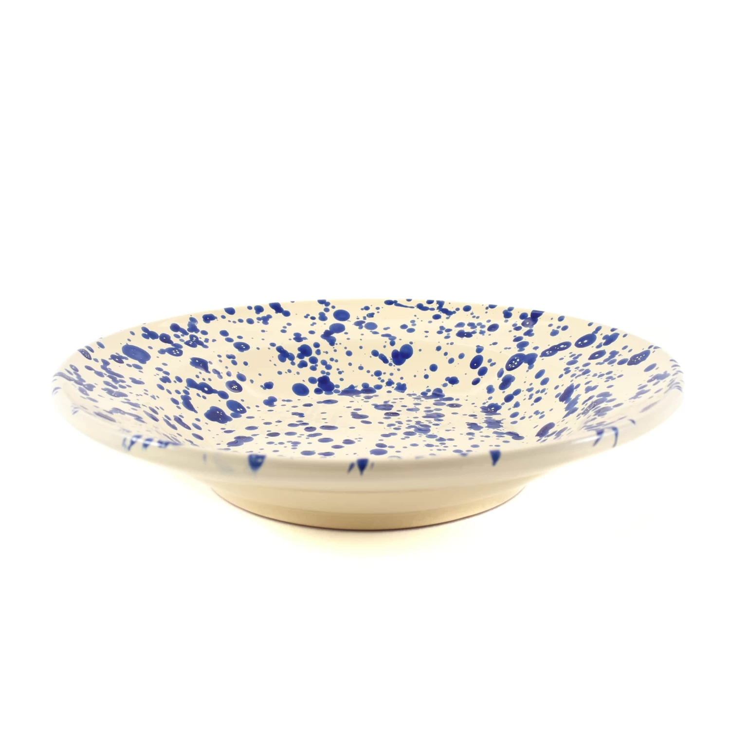 Puglia Blue Splatter Pasta Bowl 29cm 1 Puglia Blue Splatter Pasta Bowl 29cm