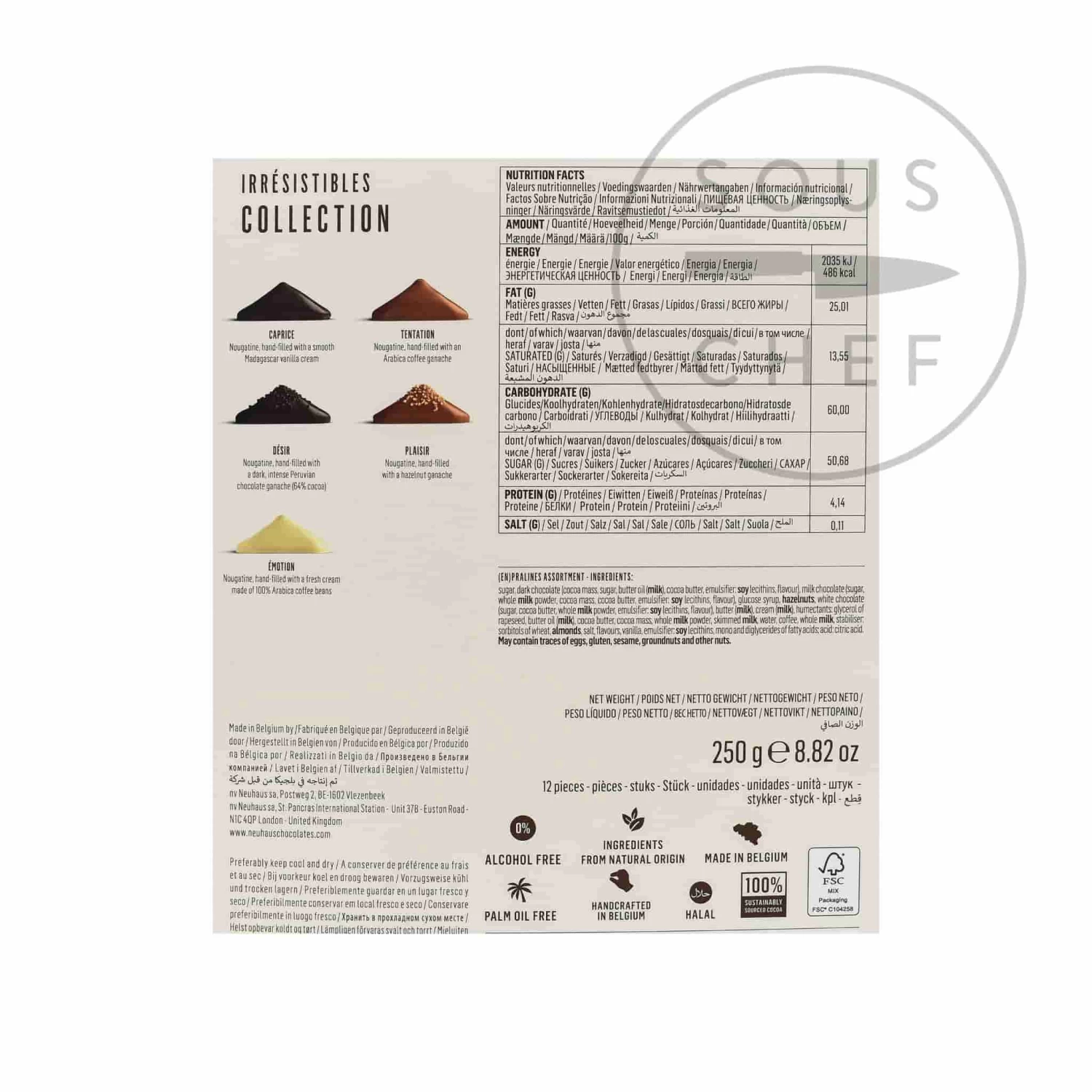 Neuhaus "Irresistibles" Belgian Chocolate Selection 250g 3 Neuhaus "Irresistibles" Belgian Chocolate Selection 250g - Image 3