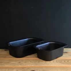 Set Of 2 Netherton Foundry Spun Iron Loaf Tins -Sous Chef NF0027 NethertonFoundrySpunIronLoafTinsSetof2 LS
