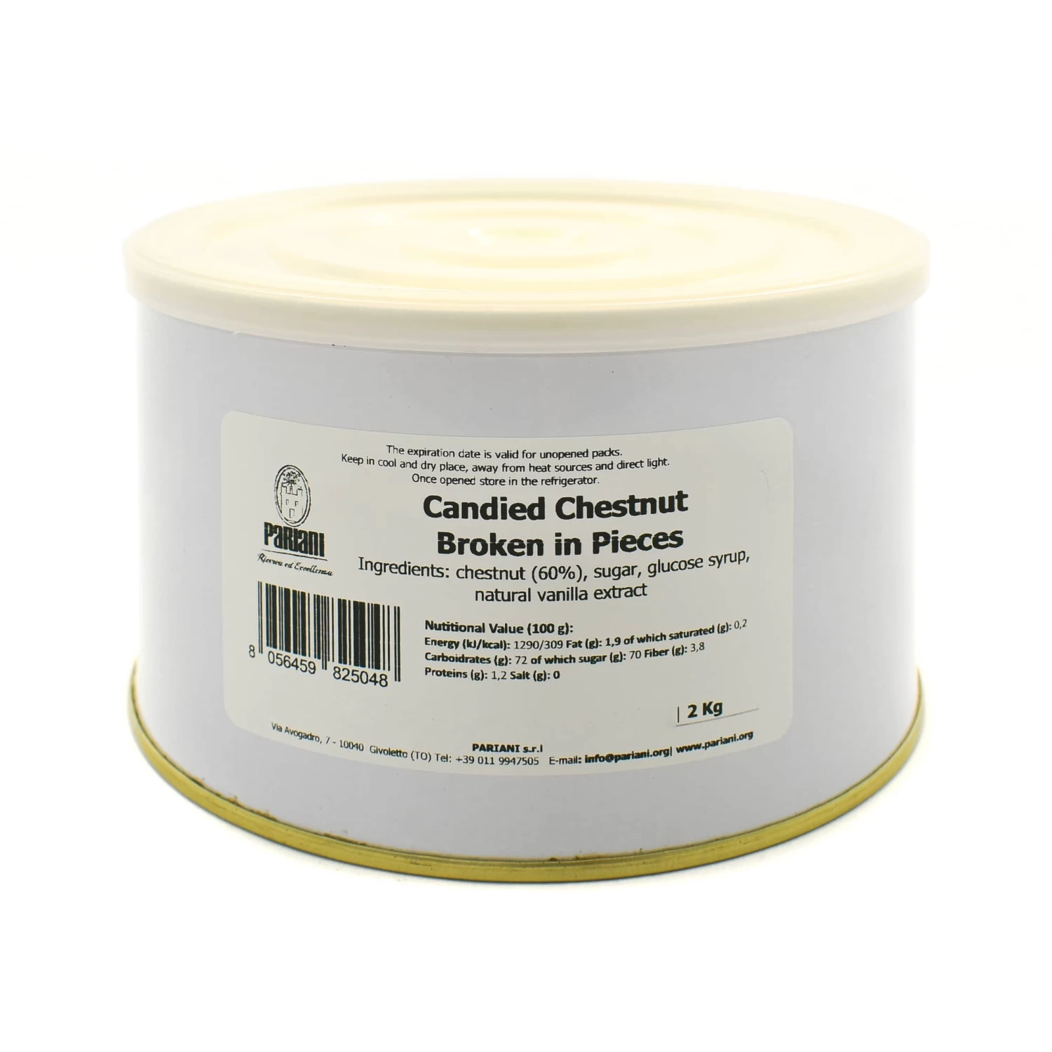 Pariani Candied Chestnut Broken In Pieces 2kg 1 Pariani Candied Chestnut Broken In Pieces 2kg