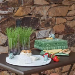 Bordallo Pinheiro White Earthenware Cheese Tray With Mouse -Sous Chef PRODUCAOCASAALEGREBORDALO 173 1