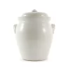 Handmade Stoneware Fermenting Crock In White 4.5 Litre