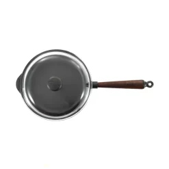 Skeppshult Traditional Cast Iron Deep Saute Pan With Lid 25cm -Sous Chef SH0019 Skeppshult Traditional Cast Iron Deep Saute Pan with Lid 3