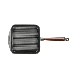 Skeppshult Traditional Cast Iron Square Grill Pan 25cm -Sous Chef SH0021 Skeppshult Traditional Square Grill Pan 3