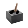 Skeppshult Contemporary Cast Iron & Walnut Pestle & Mortar