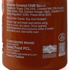 Flying Goose Sriracha Box Set, 4 X 200ml -Sous Chef SI0108FlyingGooseSriracha4Pack4x200mlCoconutIngredients
