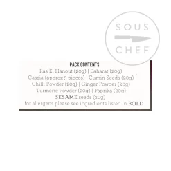 Spice Kitchen Moroccan Spice Tin 6 Spice Kitchen Moroccan Spice Tin -Sous Chef SP0101 SpiceKitchenMoroccanSpiceTin 1