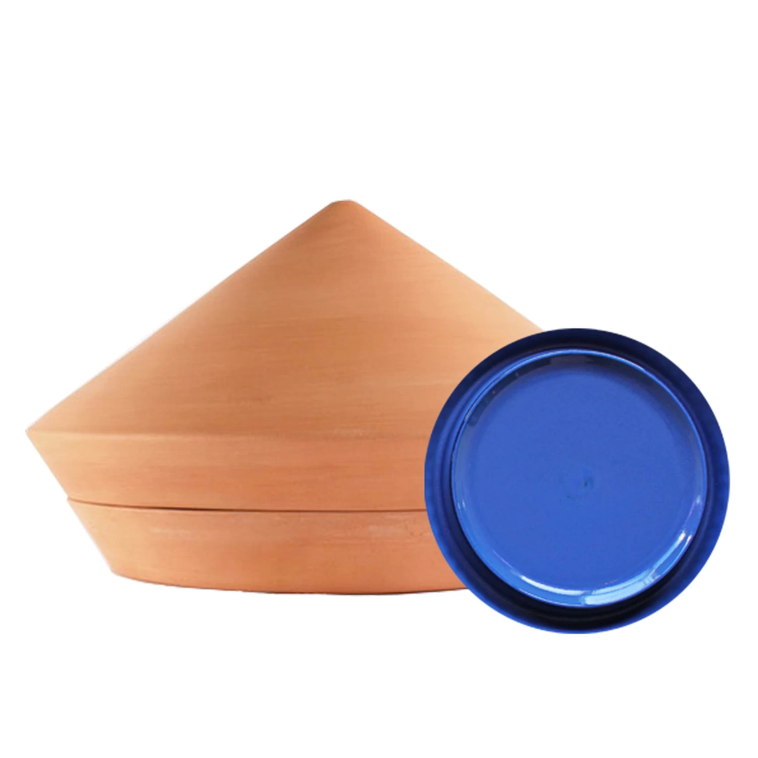 The Spring Oven, Blue Glazed Terracotta 1 The Spring Oven, Blue Glazed Terracotta