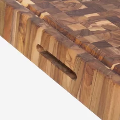 Teakhaus End Grain Butcher Block Carving Board, Extra Thick -Sous Chef TK0006TeakhausEndGrainButcherBlockCarvingBoard ExtraThick2