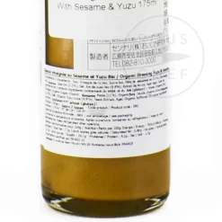 Organic Vinegar Sauce With Sesame & Yuzu, 175ml -Sous Chef UI0132OrganicVinegarSauceWithSesame Yuzu175mlIngredients