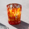 Murano Glass Tumbler, Orange