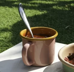 Kapka X Sous Chef Colourblock Enamel Mug, Pink & Yellow -Sous Chef Untitled 1 0002 Layer1