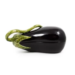 Bordallo Pinheiro Aubergine Dish 28cm -Sous Chef aubergine dish side
