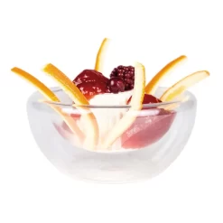 3 X 260ml Large Double-Walled Glass Bowl -Sous Chef b803060 900px