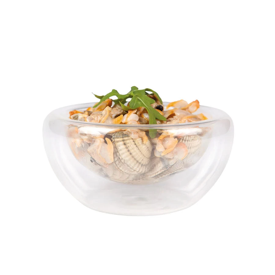 3 X 170ml Medium Double-Walled Glass Bowl 3 3 X 170ml Medium Double-Walled Glass Bowl - Image 3