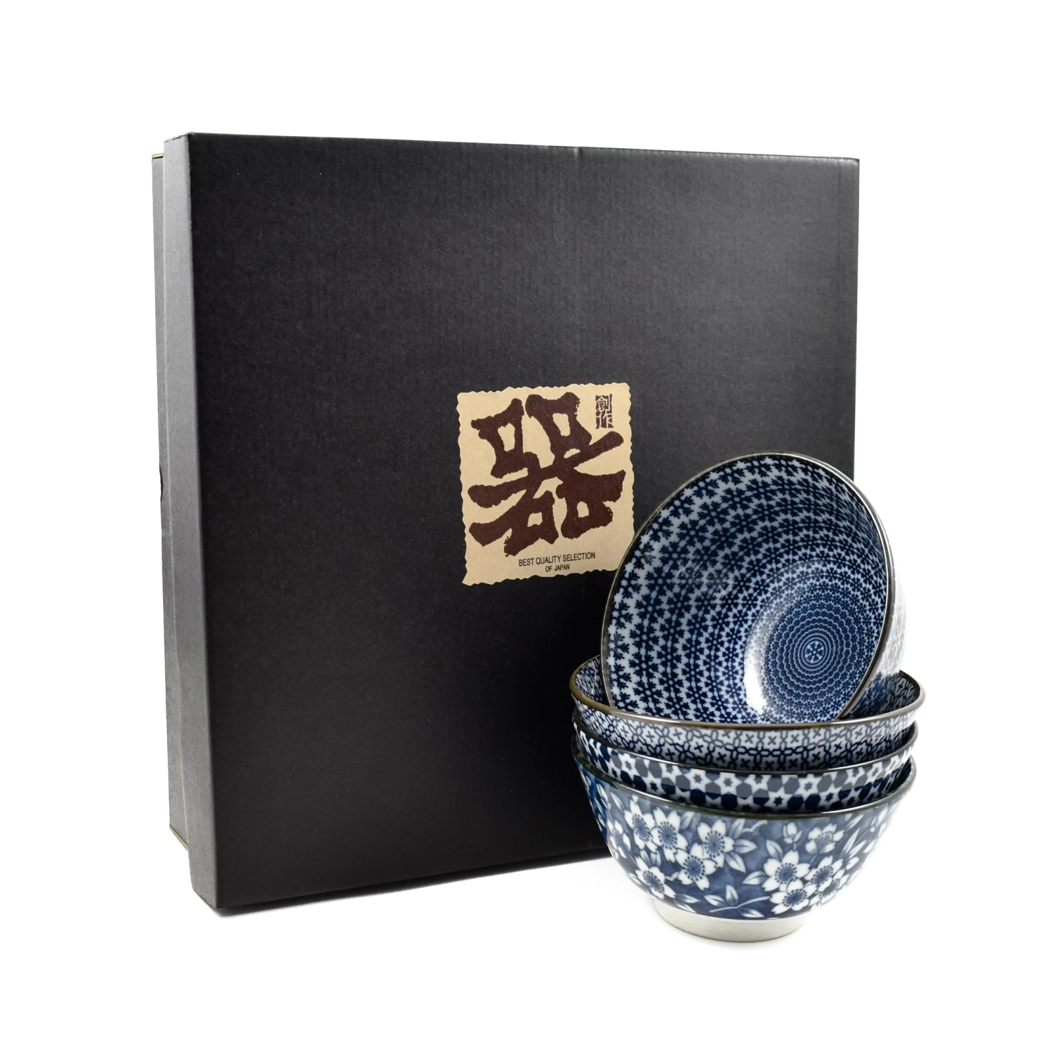 Blue & White Rice Bowl Boxed Gift Set 1 Blue & White Rice Bowl Boxed Gift Set