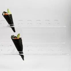 Buffet Display 2-Tier Canape Cone Tray For 40 Cones 5 Buffet Display 2-Tier Canape Cone Tray For 40 Cones -Sous Chef buffet tray edge