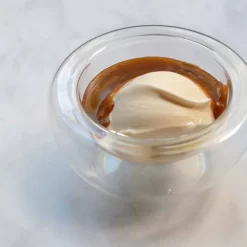 6 X 120ml Small Double Wall Glass Bowl -Sous Chef caramel ice cream double wall glass