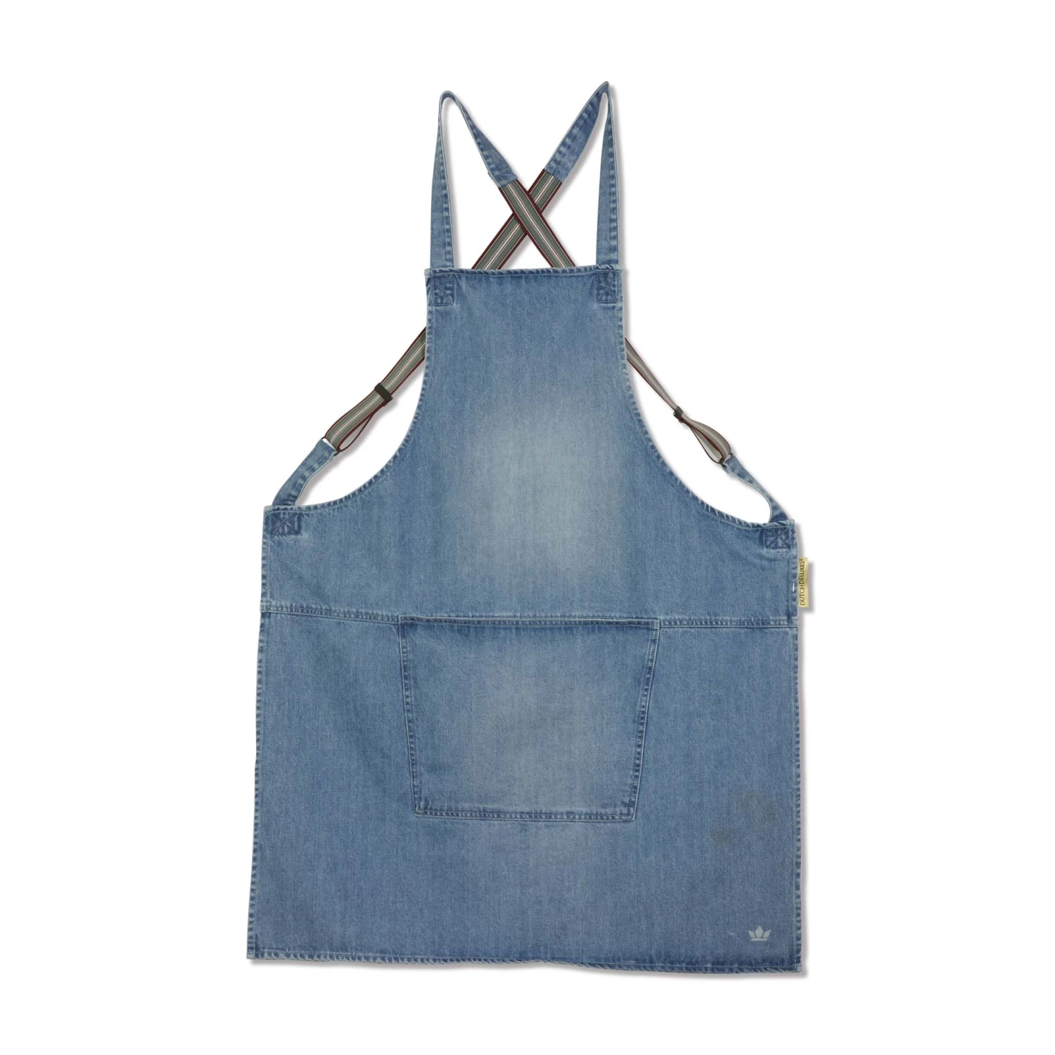 Dutchdeluxes Denim Suspender Apron In Blue 1 Dutchdeluxes Denim Suspender Apron In Blue