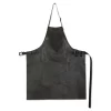 Dutchdeluxes Leather BBQ Apron In Vintage Grey