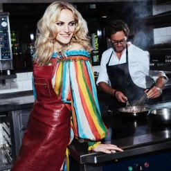 Dutchdeluxes Leather BBQ Apron In Vintage Grey -Sous Chef dutch deluxes leather zipper apron croc red ruby lifestyle 36e03590 af4c 4e51 b9db ac8b2edd2a6a